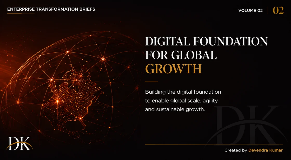 Cover of the Enterprise Transformation Brief · Volume 02 on Digital Foundation for Global Growth