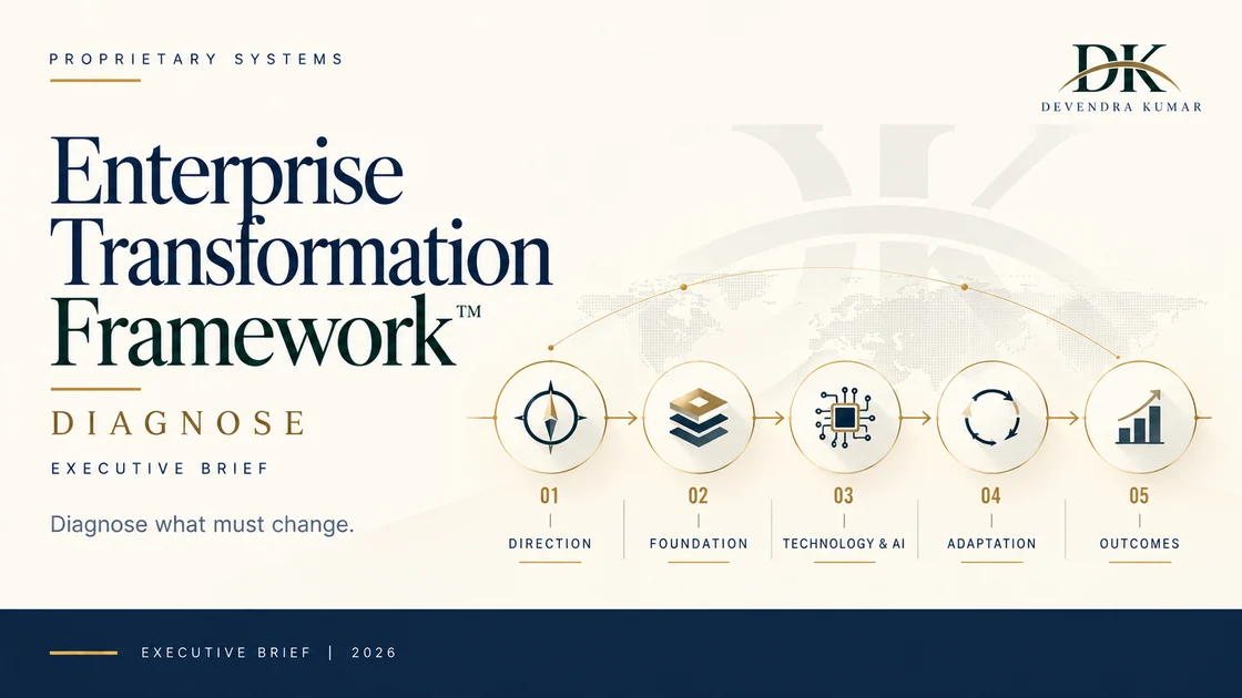 Enterprise Transformation Framework brief — preview